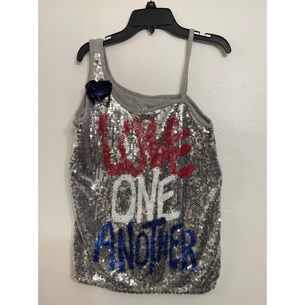 Justice girls size 20 Top 4th of July tank top summer